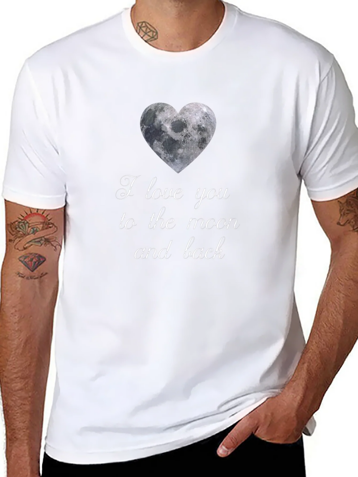I Love You to the Moon and Back Graphic T-Shirt product image 3