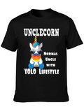 Unclecorn YOLO Lifestyle T-Shirt - Fun Unicorn Uncle Tee product image 1