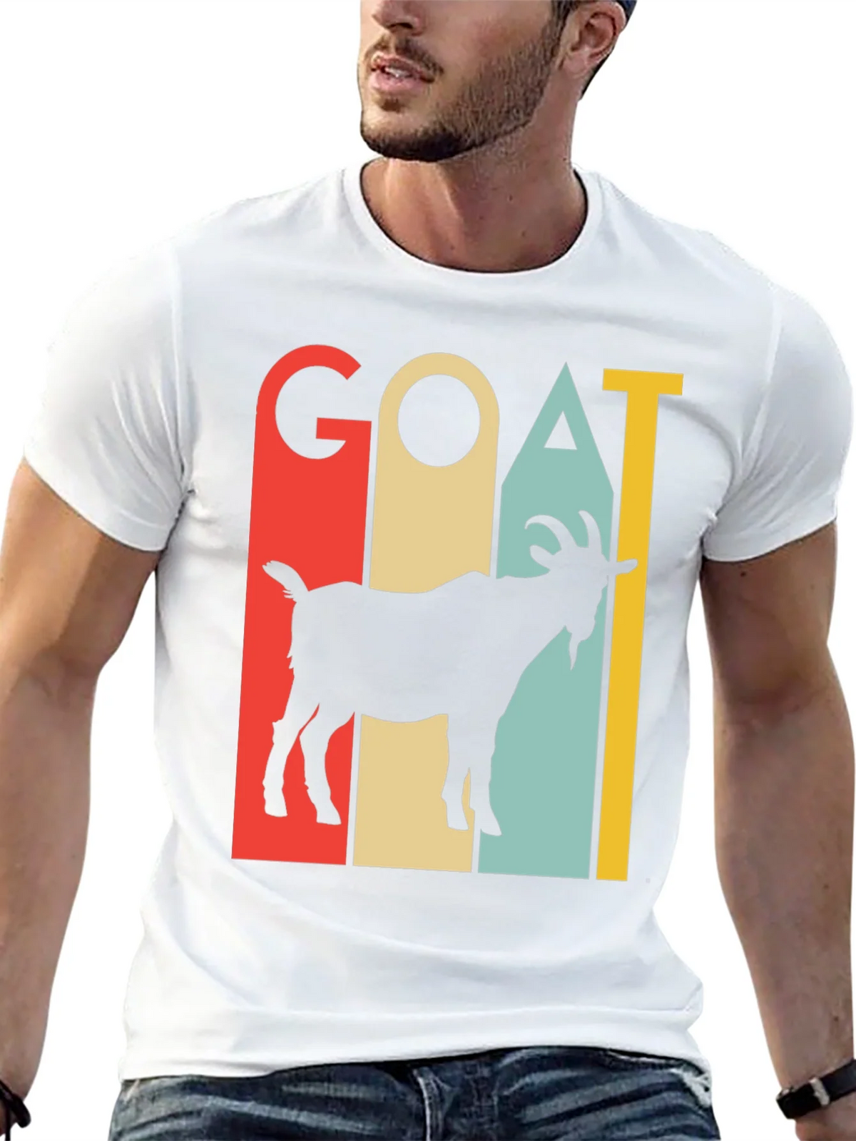 Retro Goat Graphic Tee - Greatest of All Time T-Shirt product image 12
