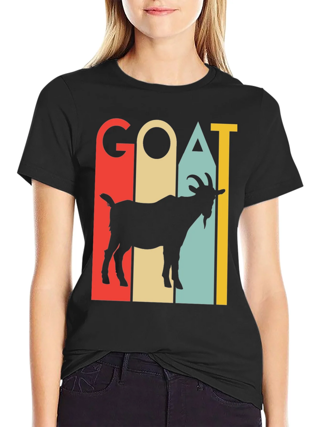 Retro Goat Graphic Tee - Greatest of All Time T-Shirt product image 2
