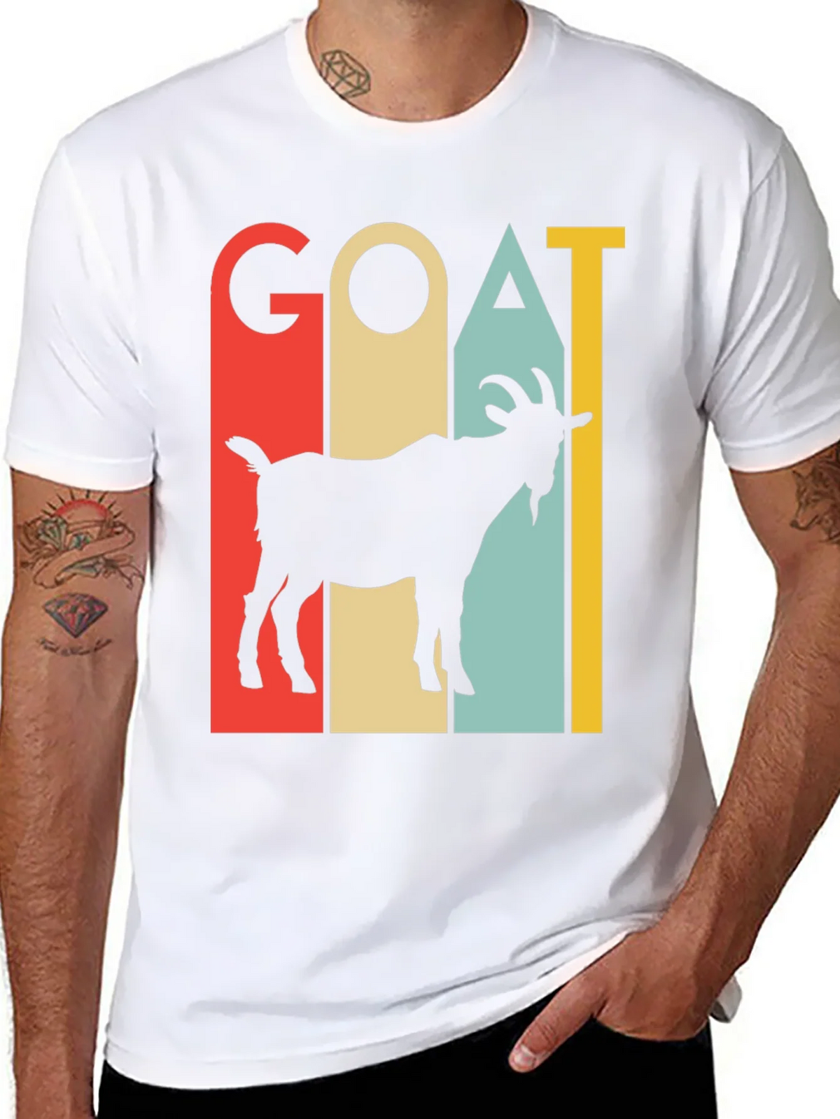 Retro Goat Graphic Tee - Greatest of All Time T-Shirt product image 7