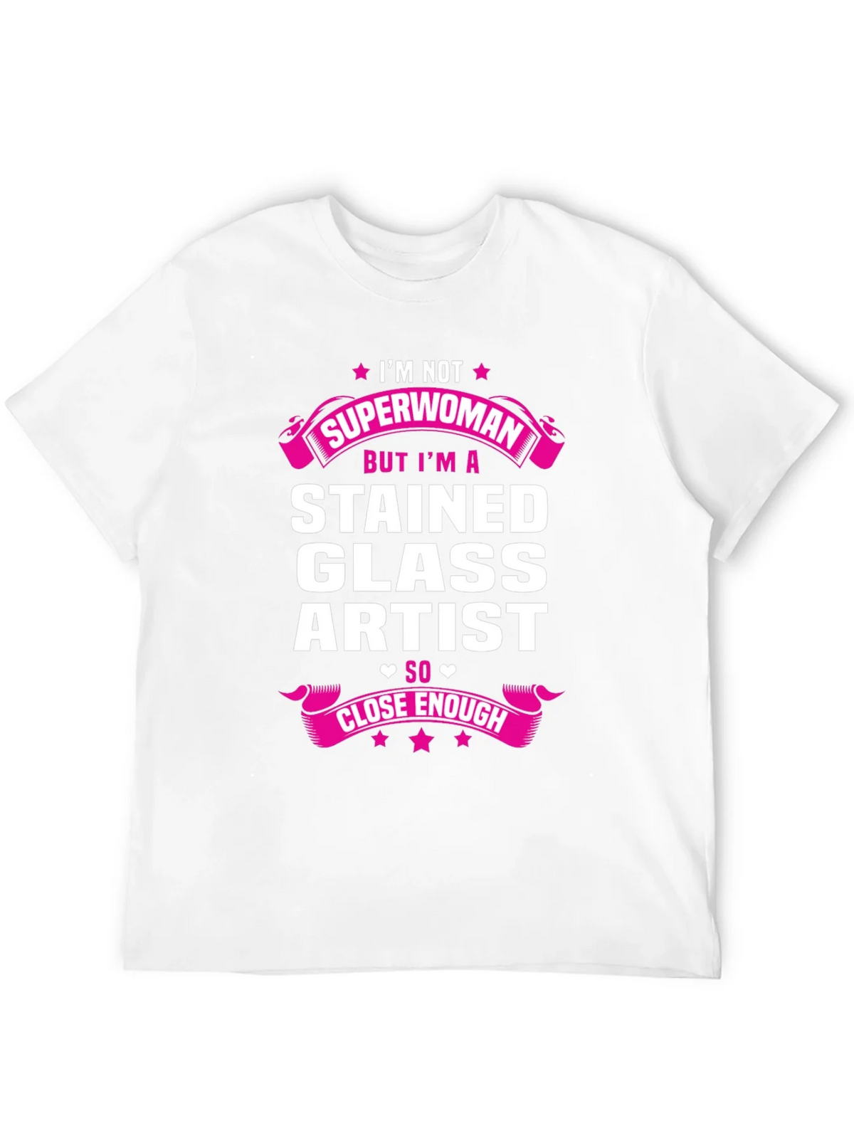 Stained Glass Artist T-Shirt - Superwoman Close Enough product image 11