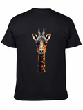 Geometric Giraffe Graphic Tee - Modern Animal Lovers Shirt product image 1