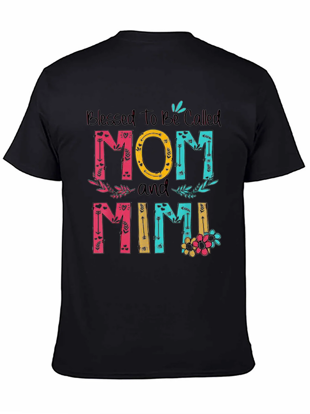 Blessed Mom and Mimi T-Shirt - Floral Design product image 4
