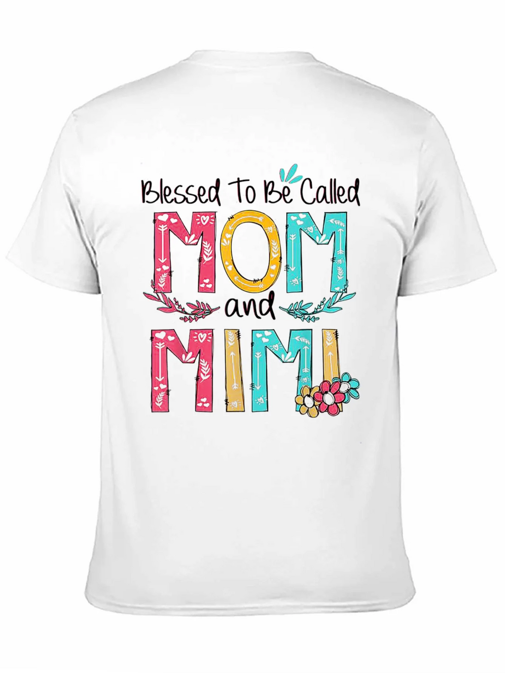 Blessed Mom and Mimi T-Shirt - Floral Design product image 10