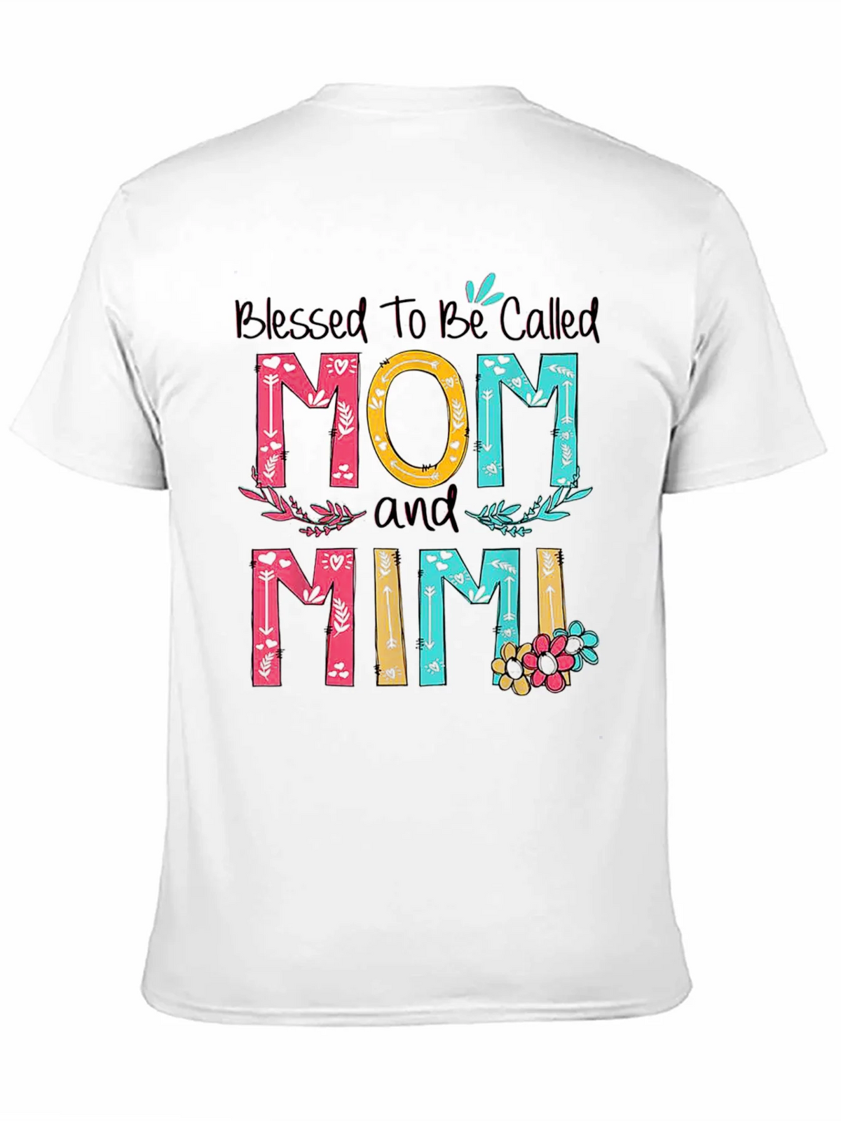 Blessed Mom and Mimi T-Shirt - Floral Design product image 10