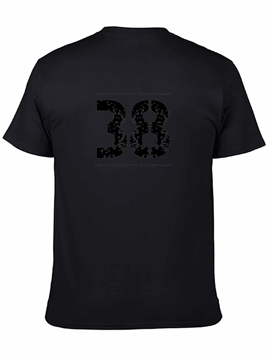 Black T-Shirt - Number 38 Graphic Tee product image 4