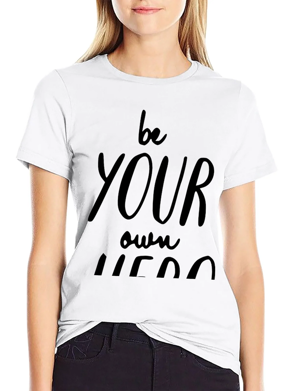 Be Your Own Hero Black Graphic Tee product image 7