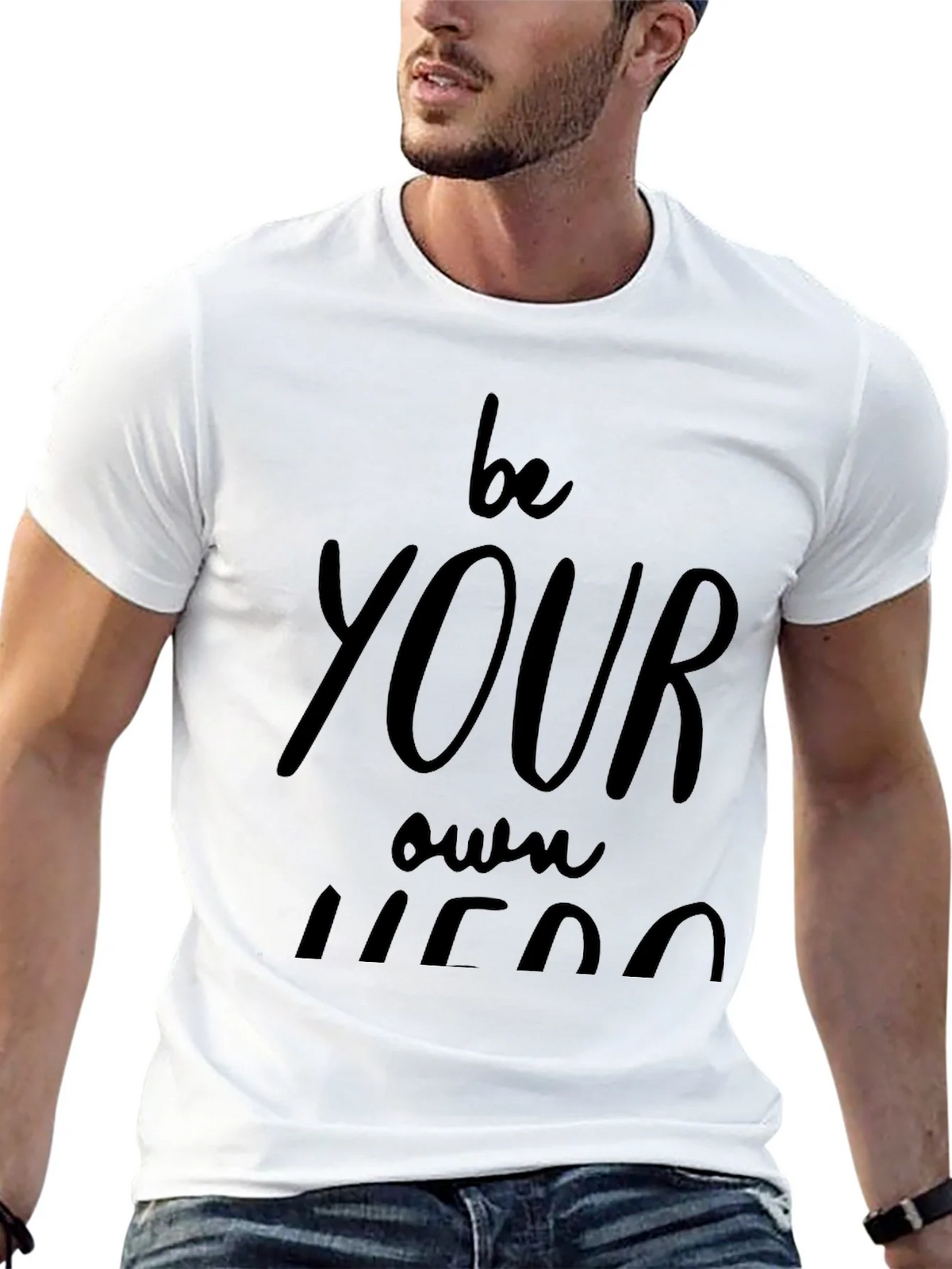 Be Your Own Hero Black Graphic Tee product image 11