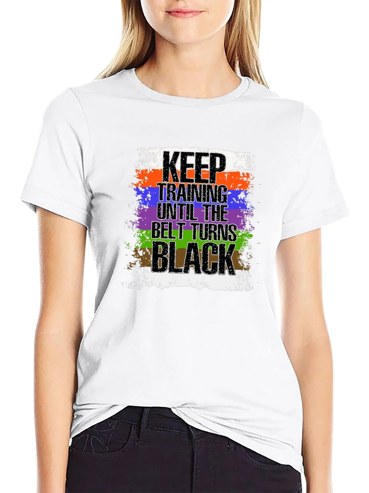 Keep Training Until Black Belt T-Shirt Jiu Jitsu product image 8