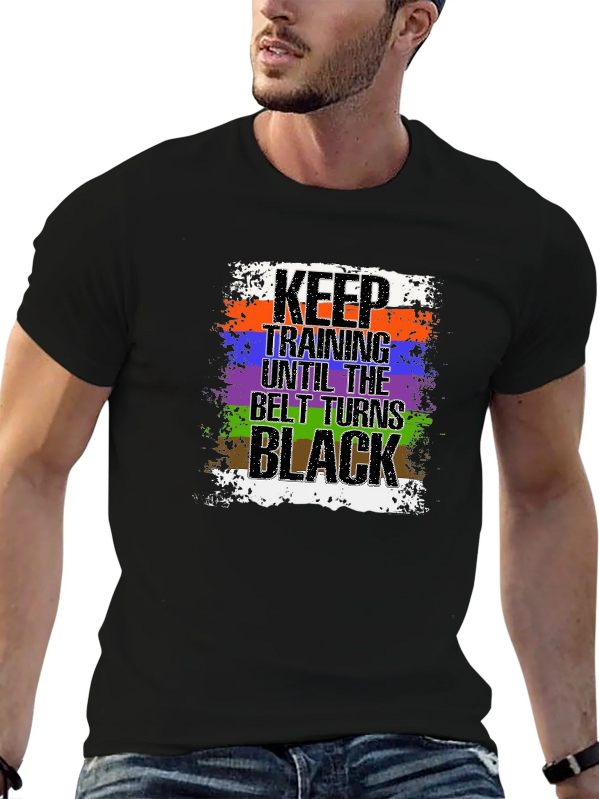 Keep Training Until Black Belt T-Shirt Jiu Jitsu product image 6