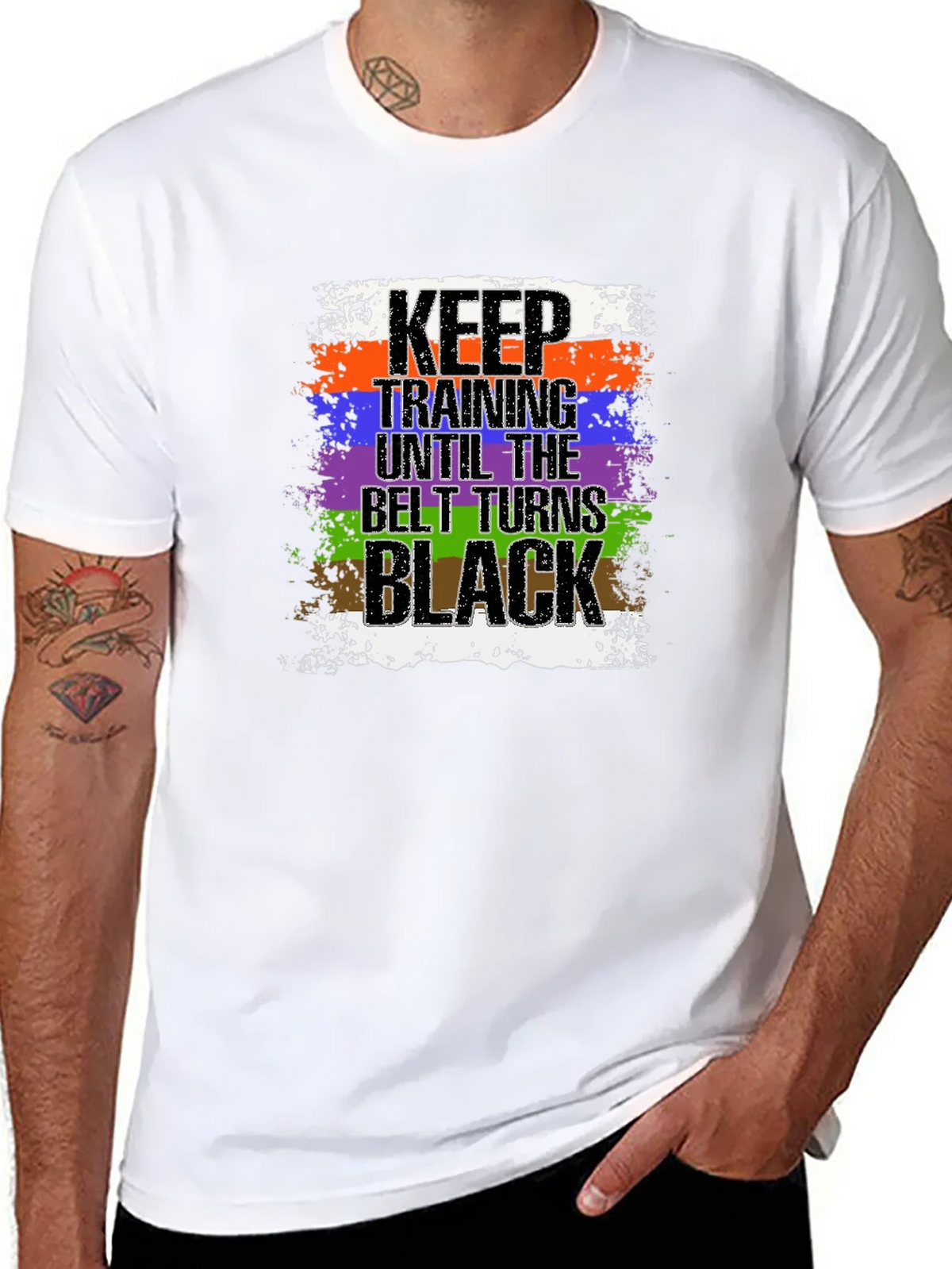 Keep Training Until Black Belt T-Shirt Jiu Jitsu product image 7