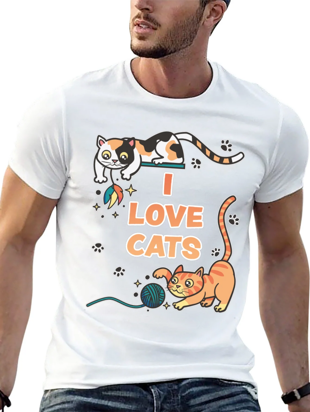I Love Cats Graphic T-Shirt product image 12