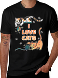 I Love Cats Graphic T-Shirt product image 1