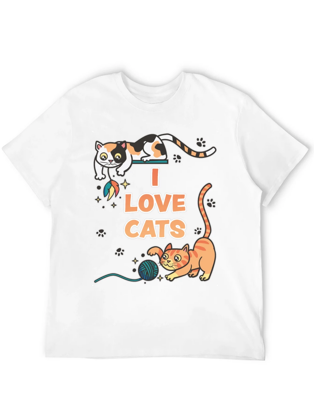 I Love Cats Graphic T-Shirt product image 11