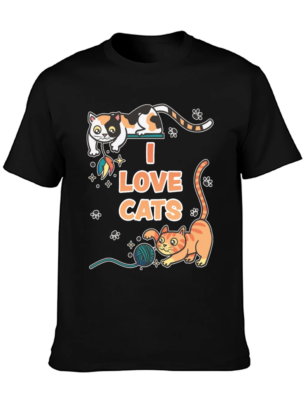 I Love Cats Graphic T-Shirt product image 3
