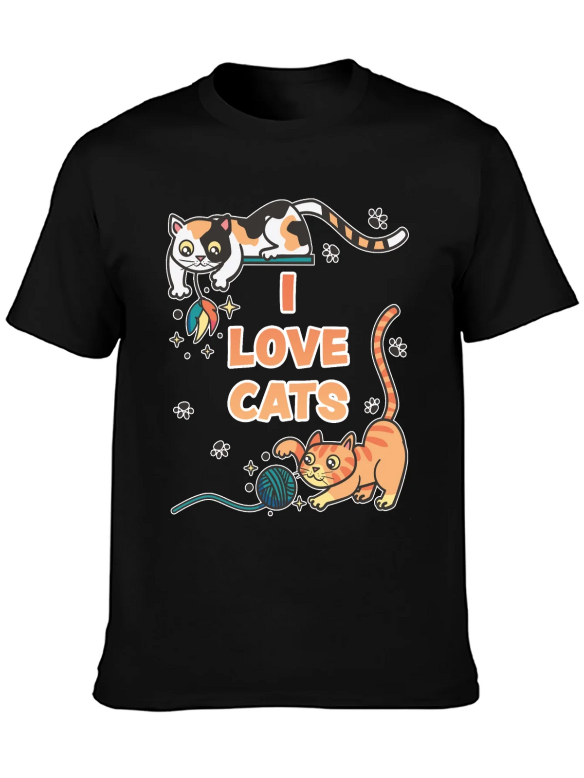 I Love Cats Graphic T-Shirt product image 3