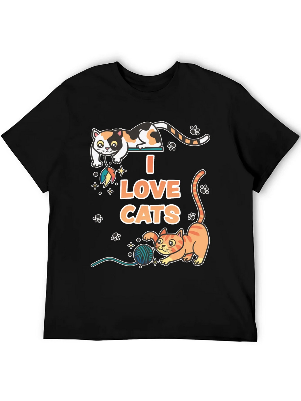 I Love Cats Graphic T-Shirt product image 5