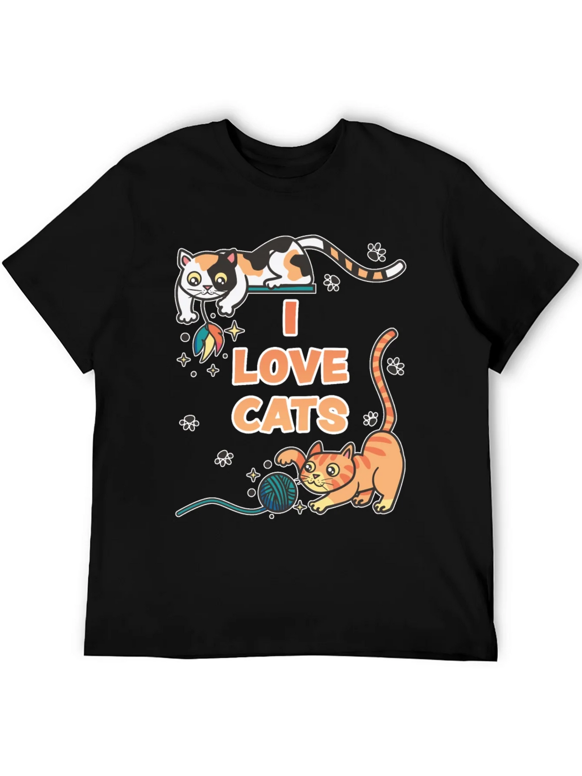 I Love Cats Graphic T-Shirt product image 5