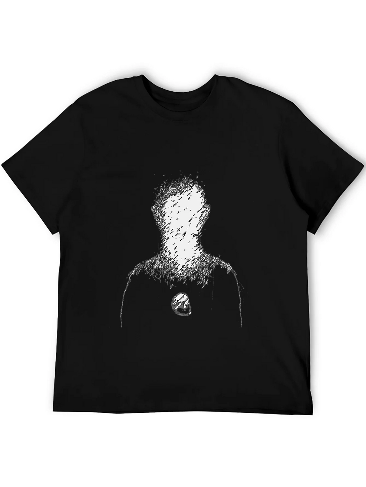Abstract Figure Graphic Tee - Black product image 5