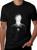 Abstract Figure Graphic Tee - Black product image 1