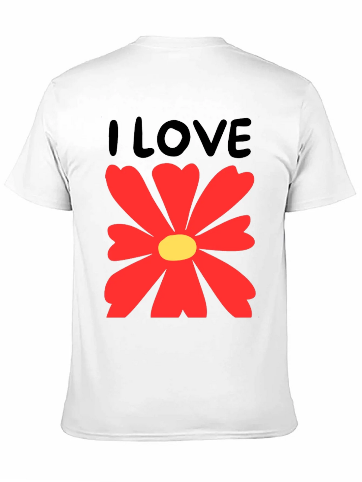I Love Flowers Graphic T-Shirt - Casual Cotton Tee product image 10