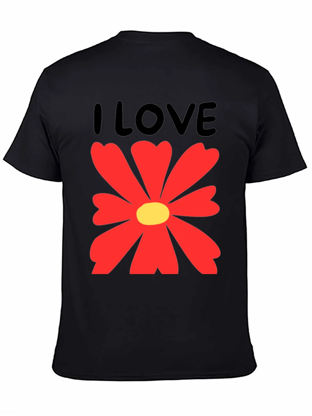 I Love Flowers Graphic T-Shirt - Casual Cotton Tee product image 4
