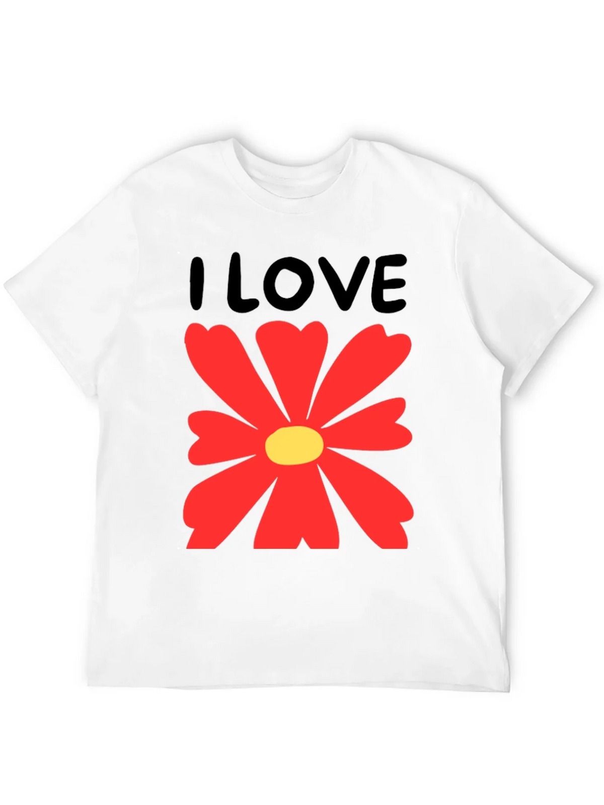 I Love Flowers Graphic T-Shirt - Casual Cotton Tee product image 11