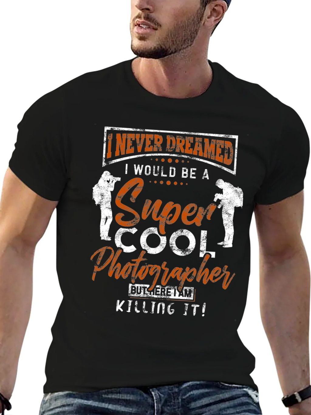 Super Cool Photographer Black T-Shirt product image 6