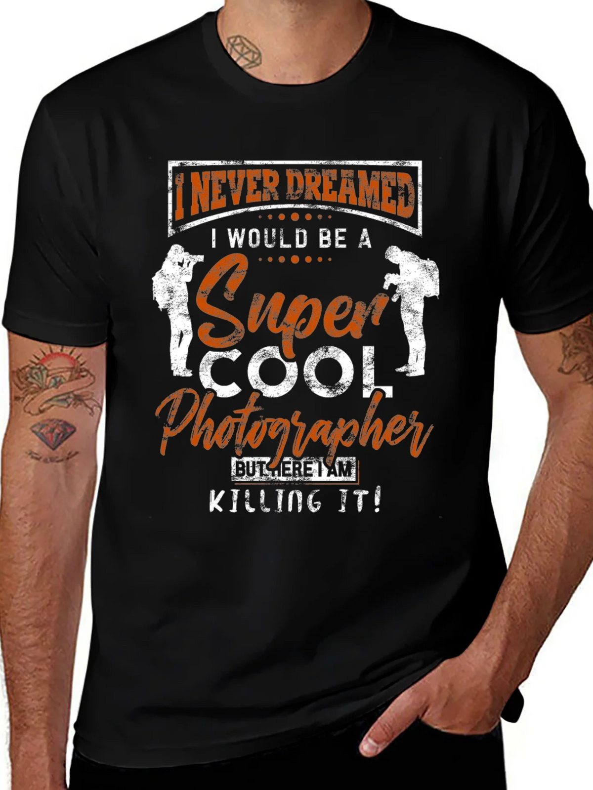 Super Cool Photographer Black T-Shirt product image 1