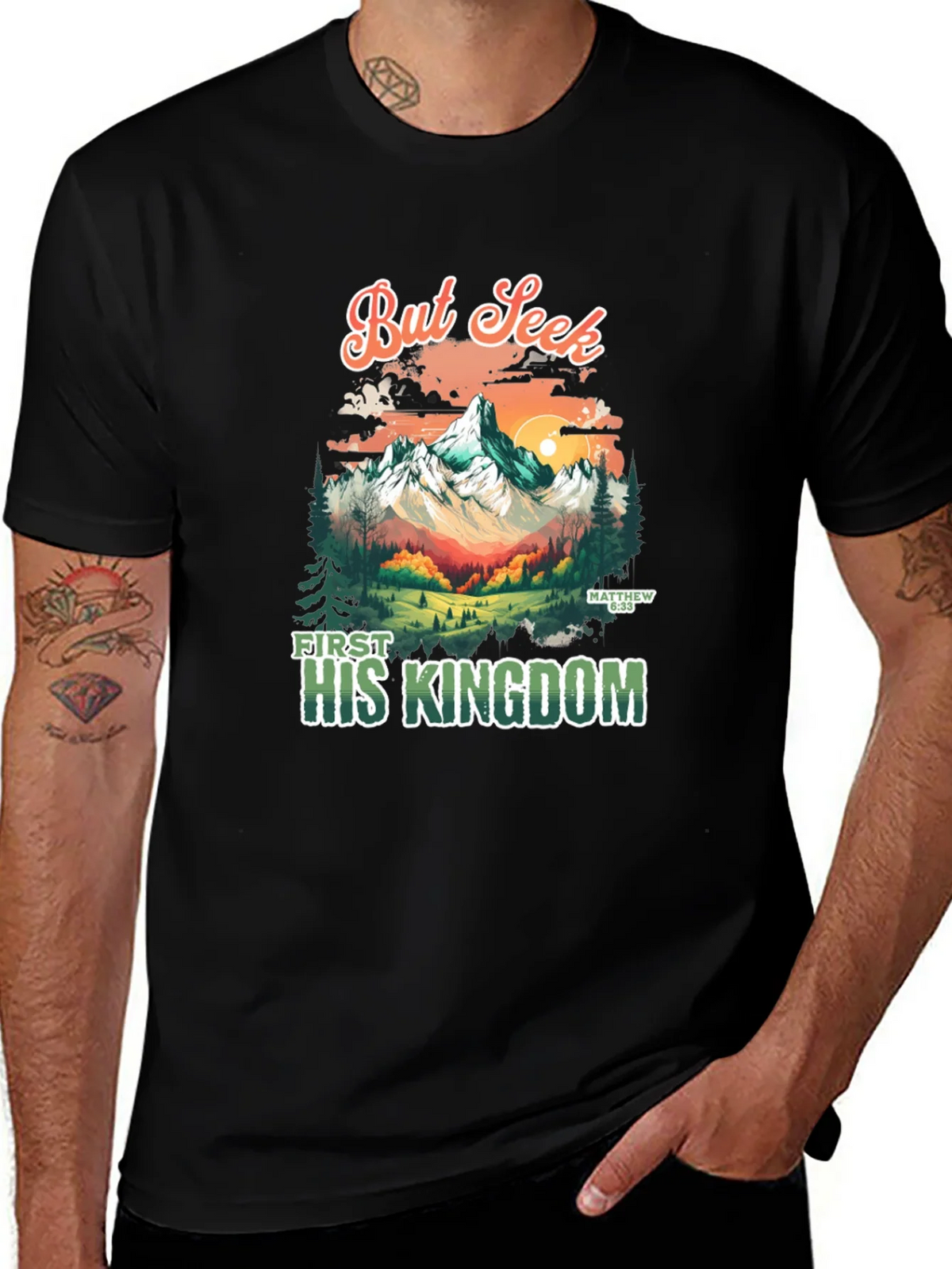 But Seek First His Kingdom Graphic Tee product image 1