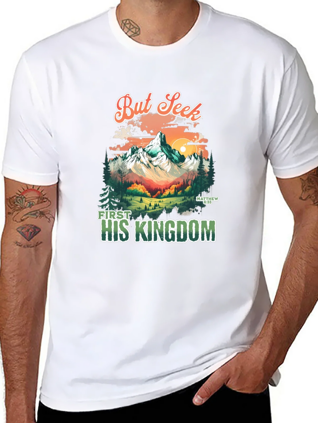 But Seek First His Kingdom Graphic Tee product image 7