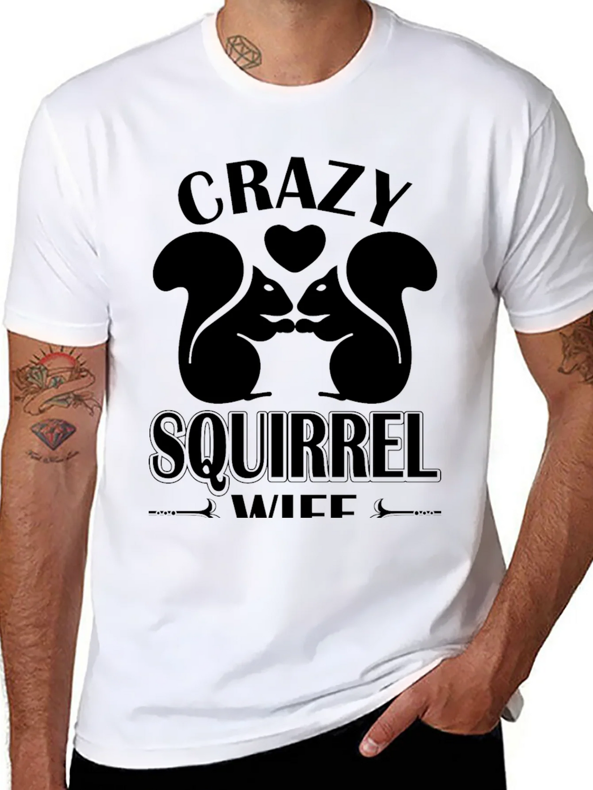 Crazy Squirrel Wife T-Shirt product image 7