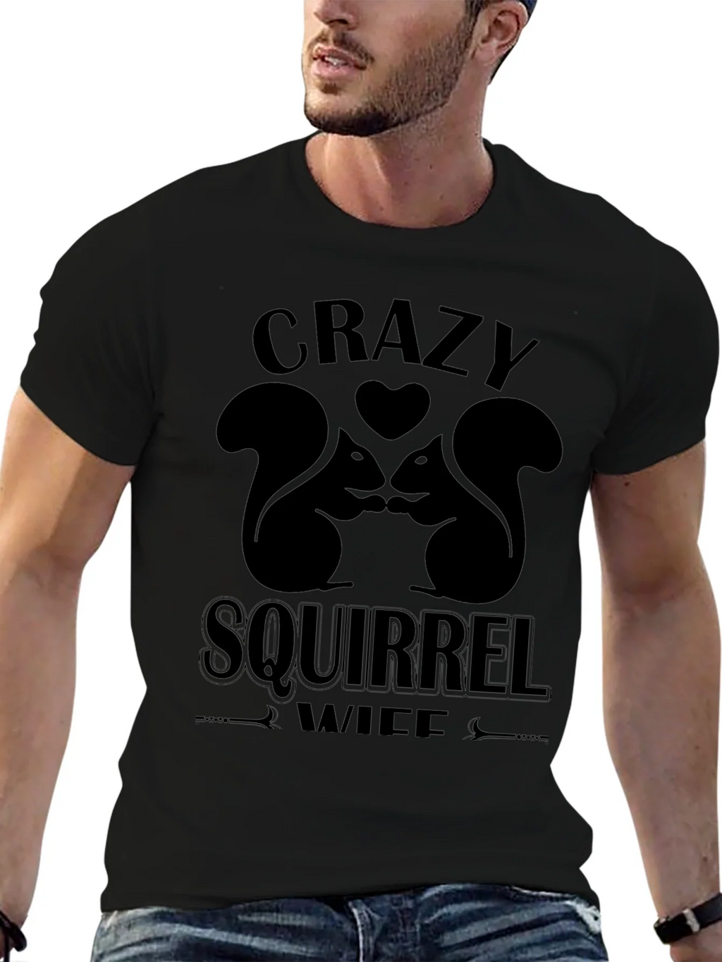 Crazy Squirrel Wife T-Shirt product image 6