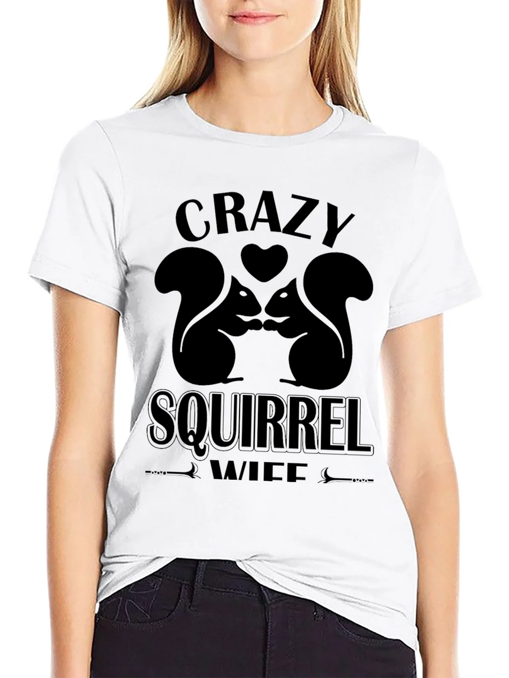 Crazy Squirrel Wife T-Shirt product image 8