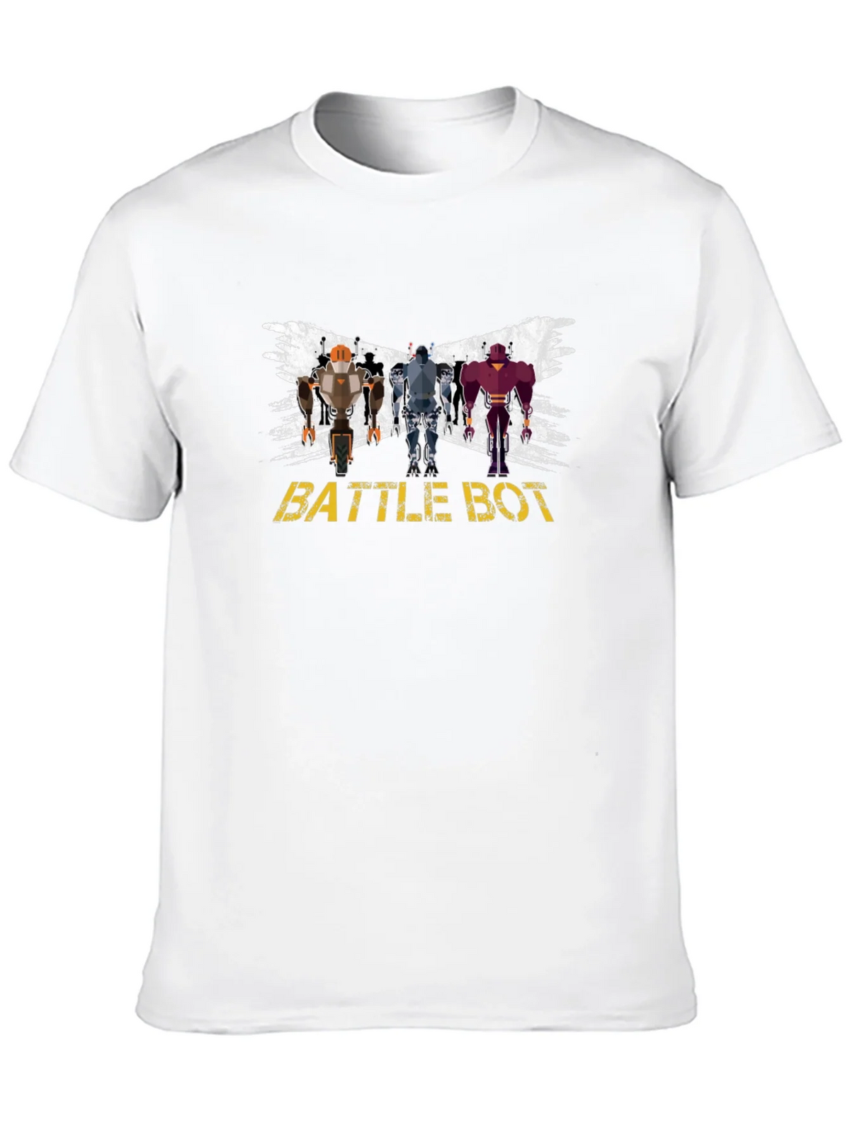 Battle Bot Graphic T-Shirt - Black Crew Neck product image 5