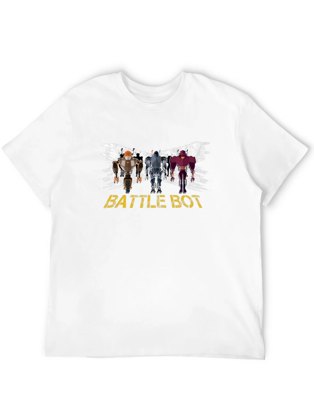 Battle Bot Graphic T-Shirt - Black Crew Neck product image 7