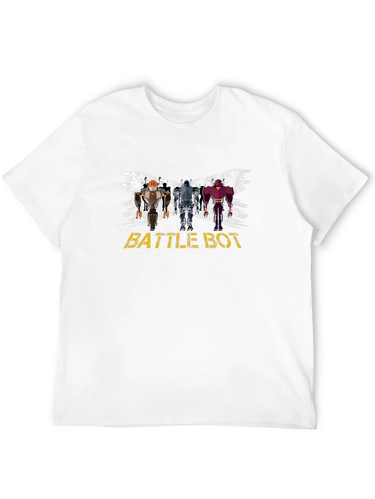 Battle Bot Graphic T-Shirt - Black Crew Neck product image 7