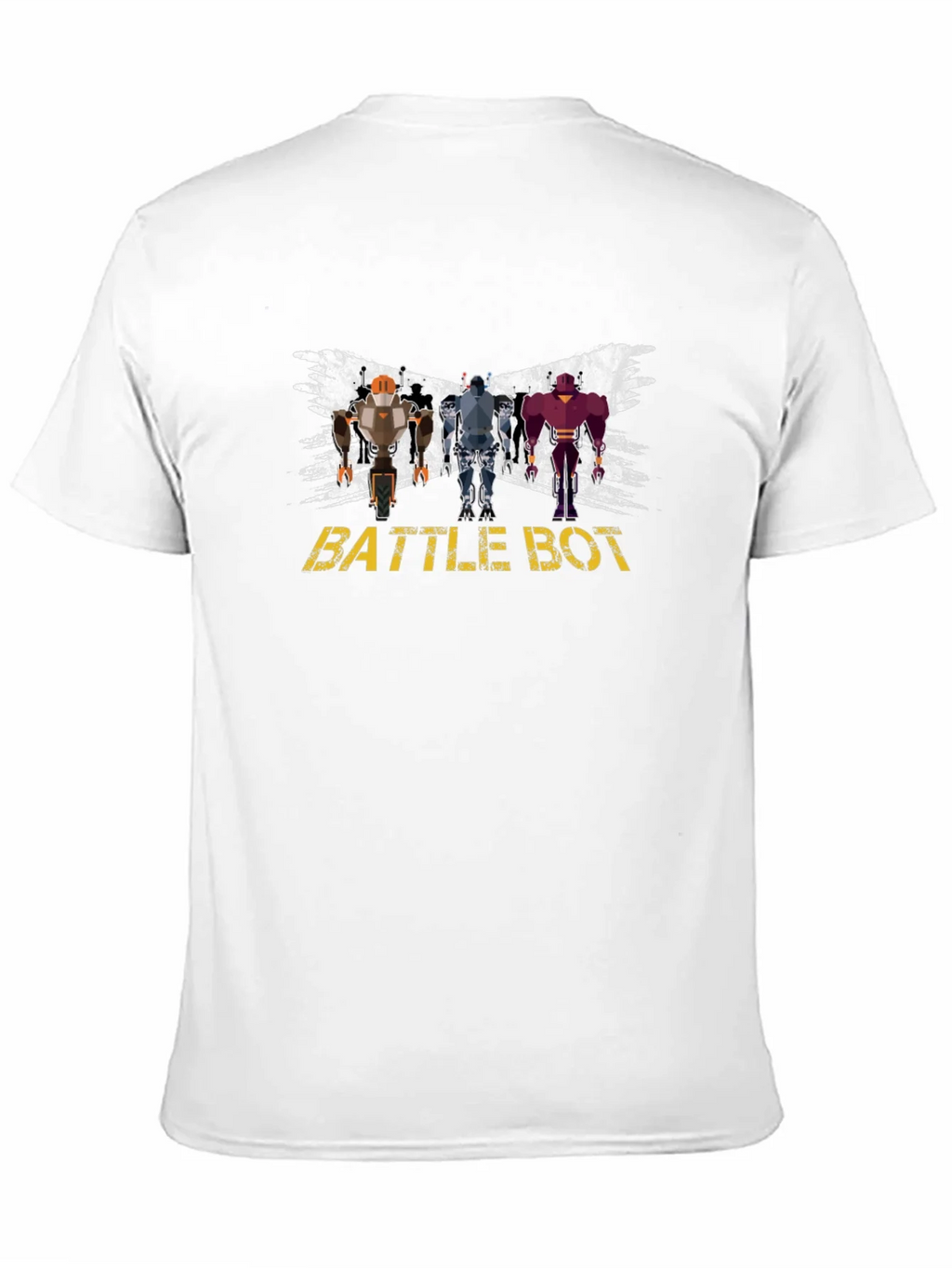 Battle Bot Graphic T-Shirt - Black Crew Neck product image 6