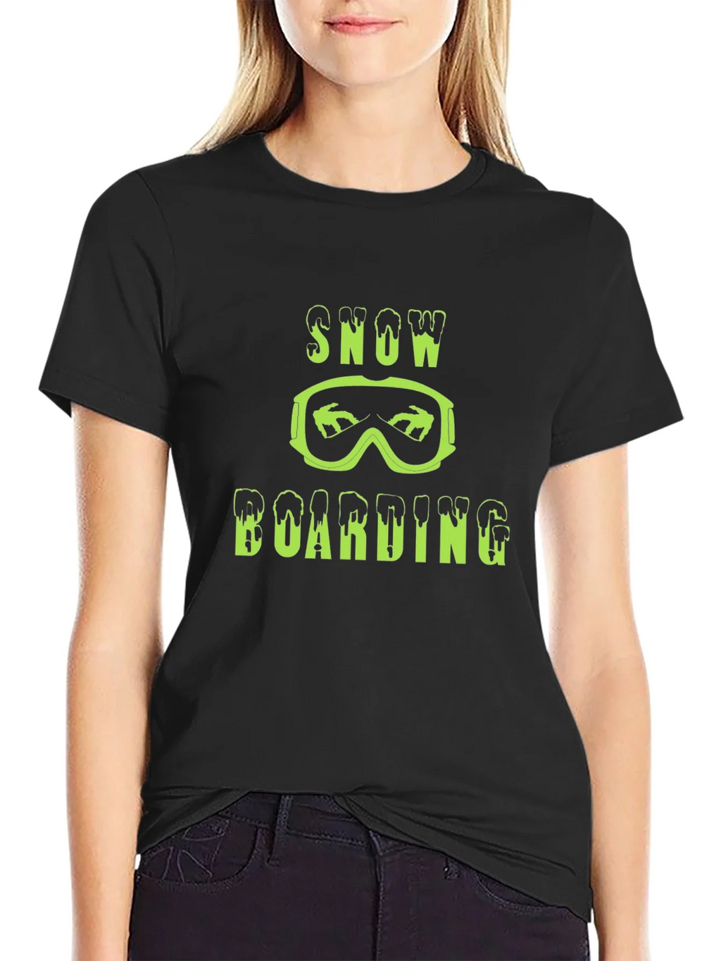 Snowboarding Graphic Tee - Black product image 1