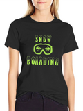 Snowboarding Graphic Tee - Black product image 1