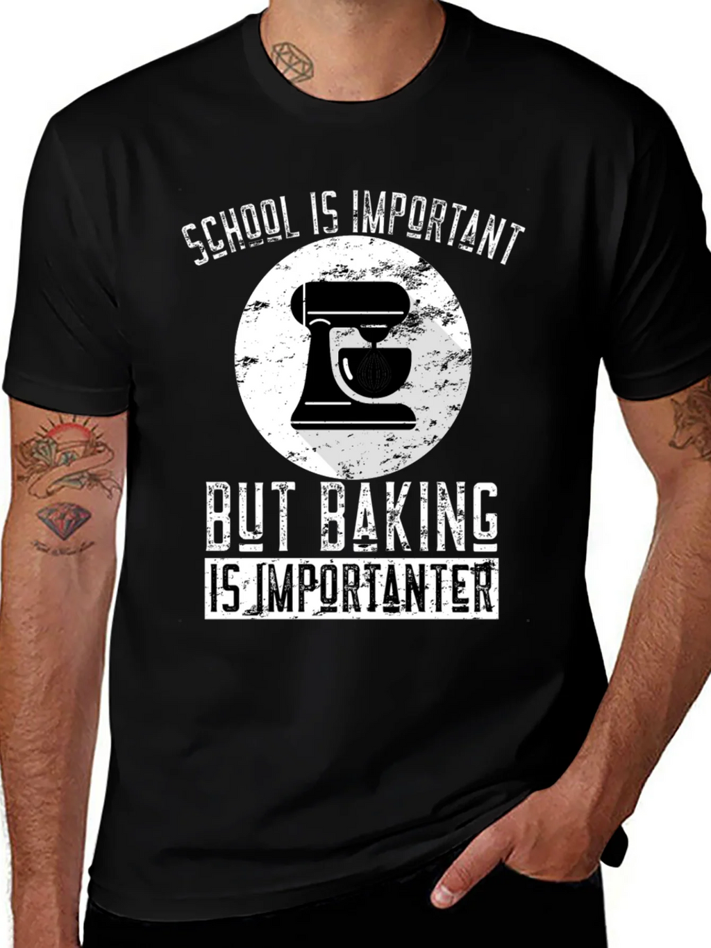 Baking Lover T-Shirt: School vs Funny Tee product image 1