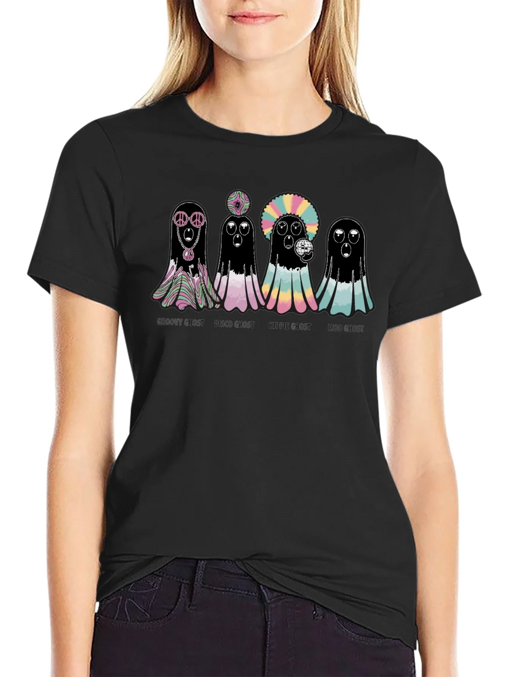 Groovy Ghost T-Shirt - Halloween Fun product image 2