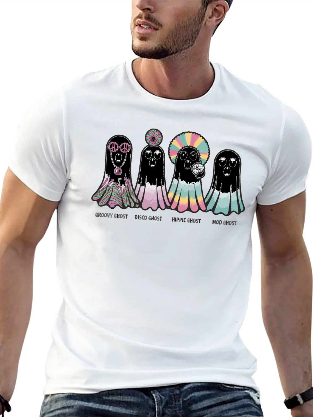 Groovy Ghost T-Shirt - Halloween Fun product image 12