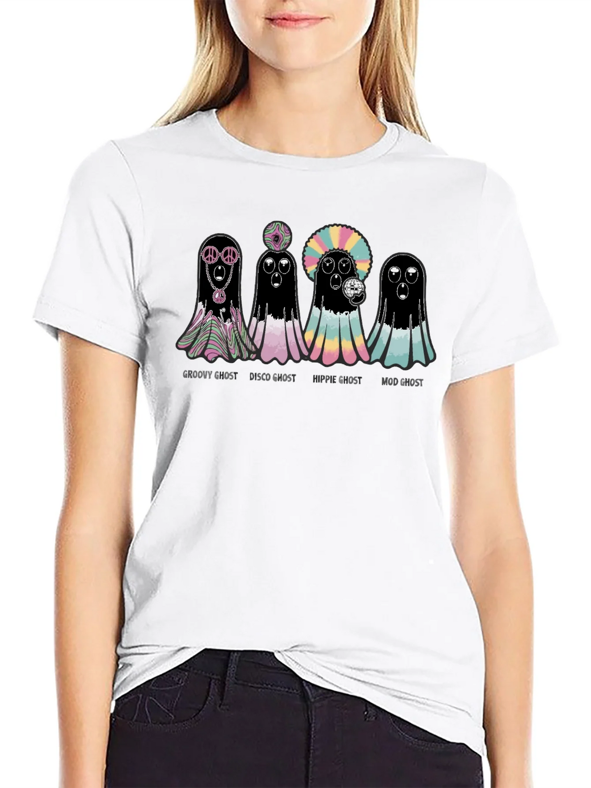 Groovy Ghost T-Shirt - Halloween Fun product image 8