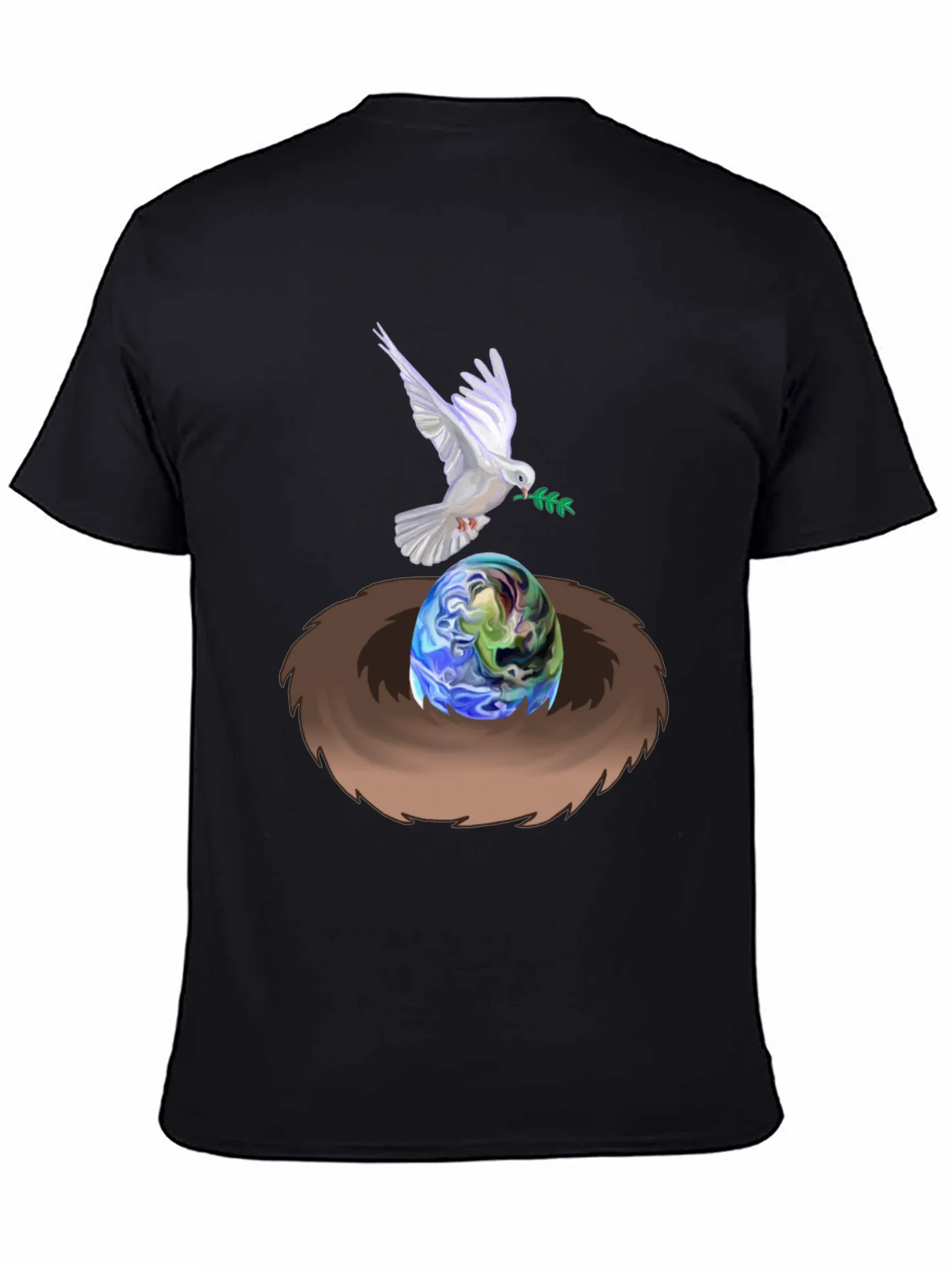 Dove Peace Nest Earth Graphic Tee product image 3