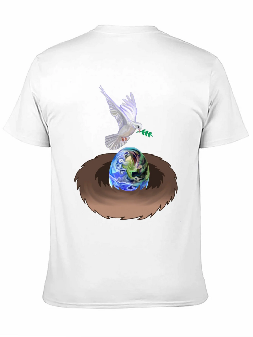 Dove Peace Nest Earth Graphic Tee product image 8