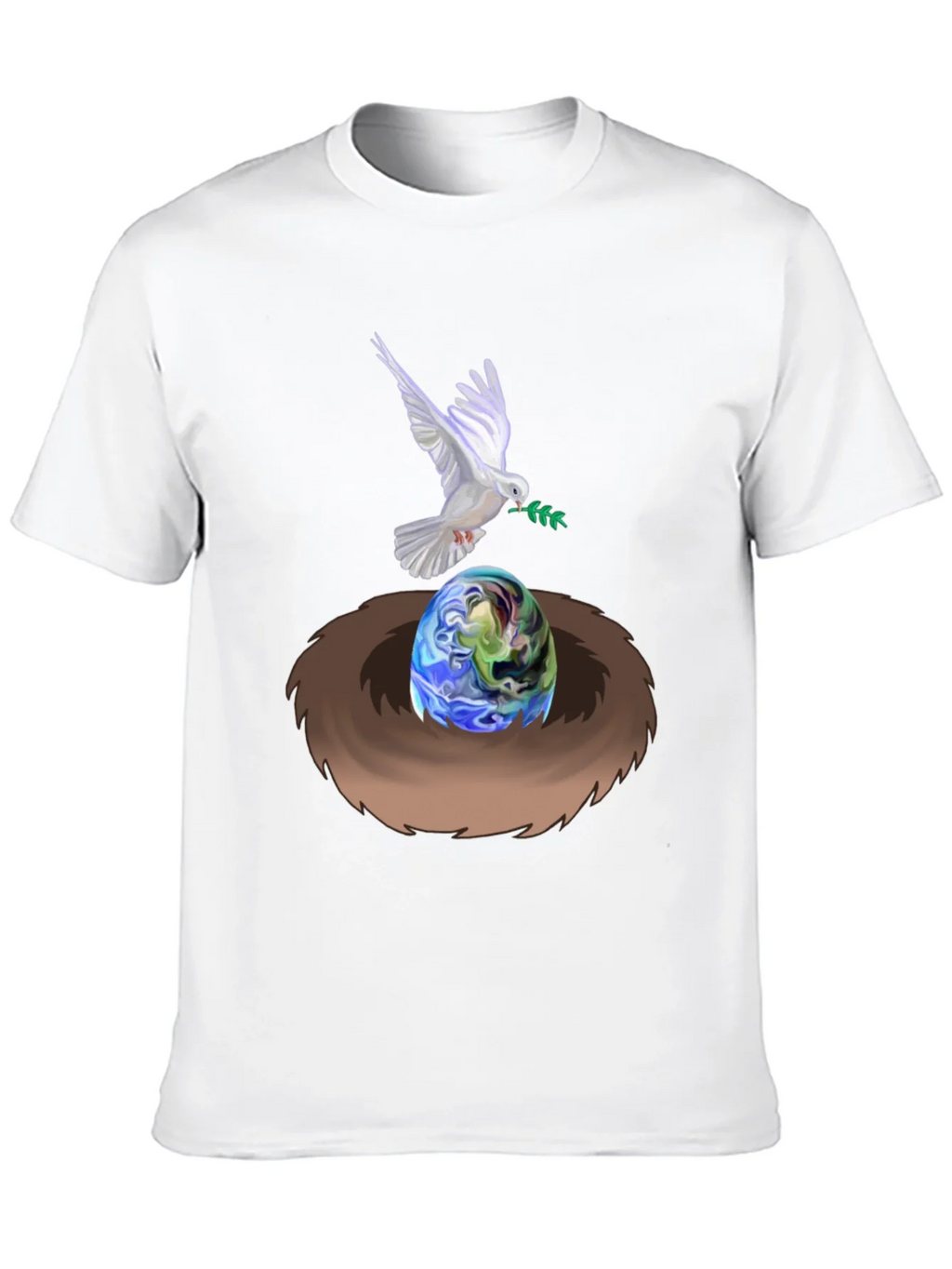 Dove Peace Nest Earth Graphic Tee product image 7