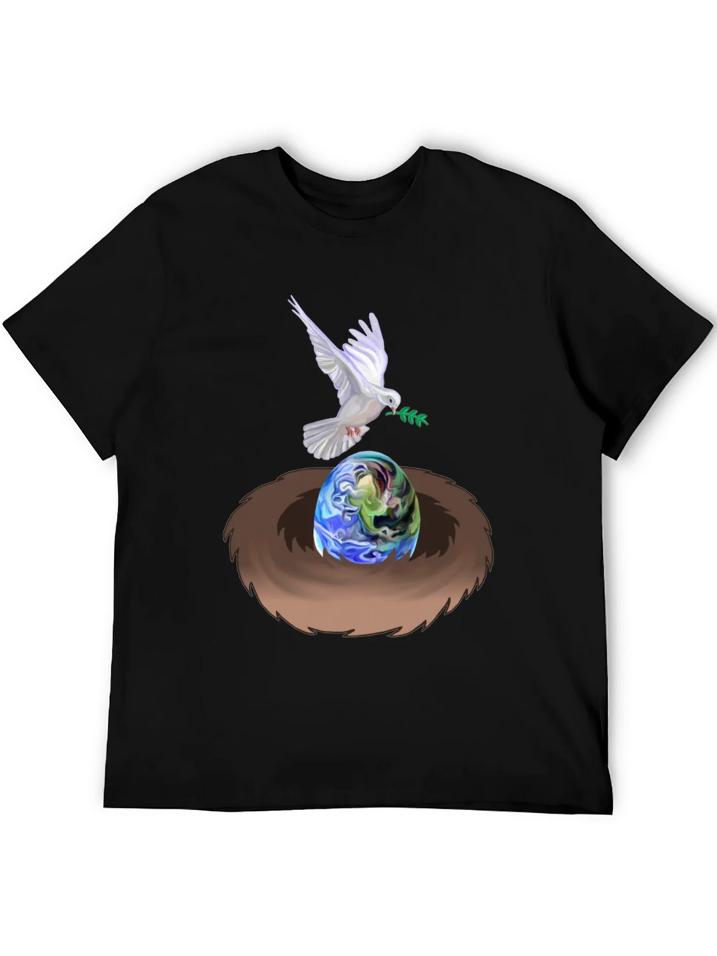 Dove Peace Nest Earth Graphic Tee product image 4