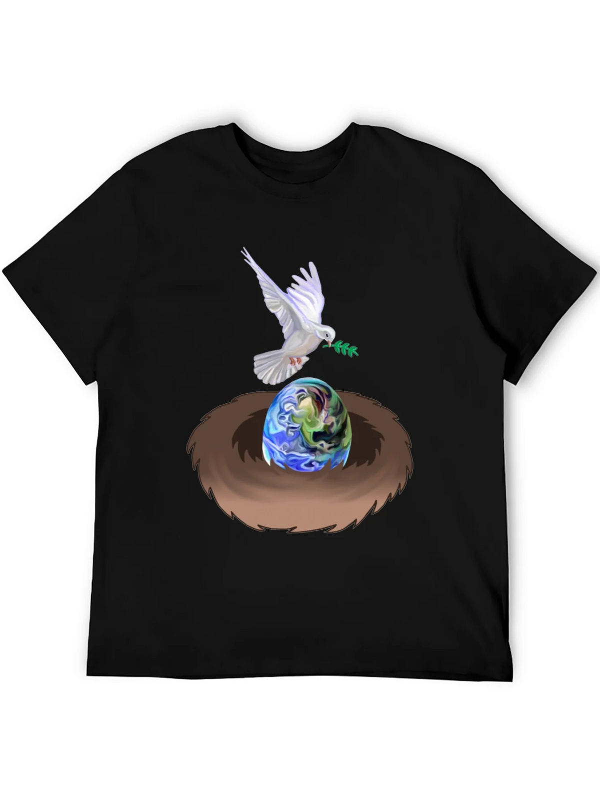 Dove Peace Nest Earth Graphic Tee product image 4